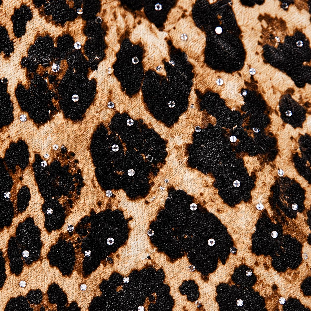 LEOPAR DESEN BOL PAÇA PANTOLON görsel 2